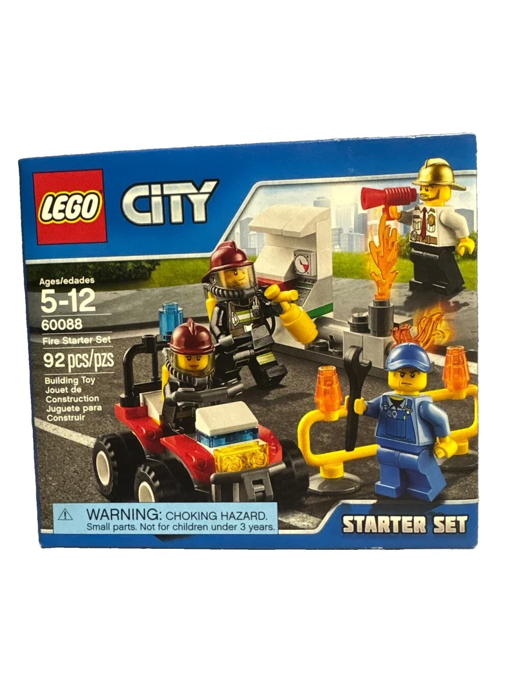 LEGO (60088) City Fire Starter Set Firefighters Minifigures New Sealed Retired